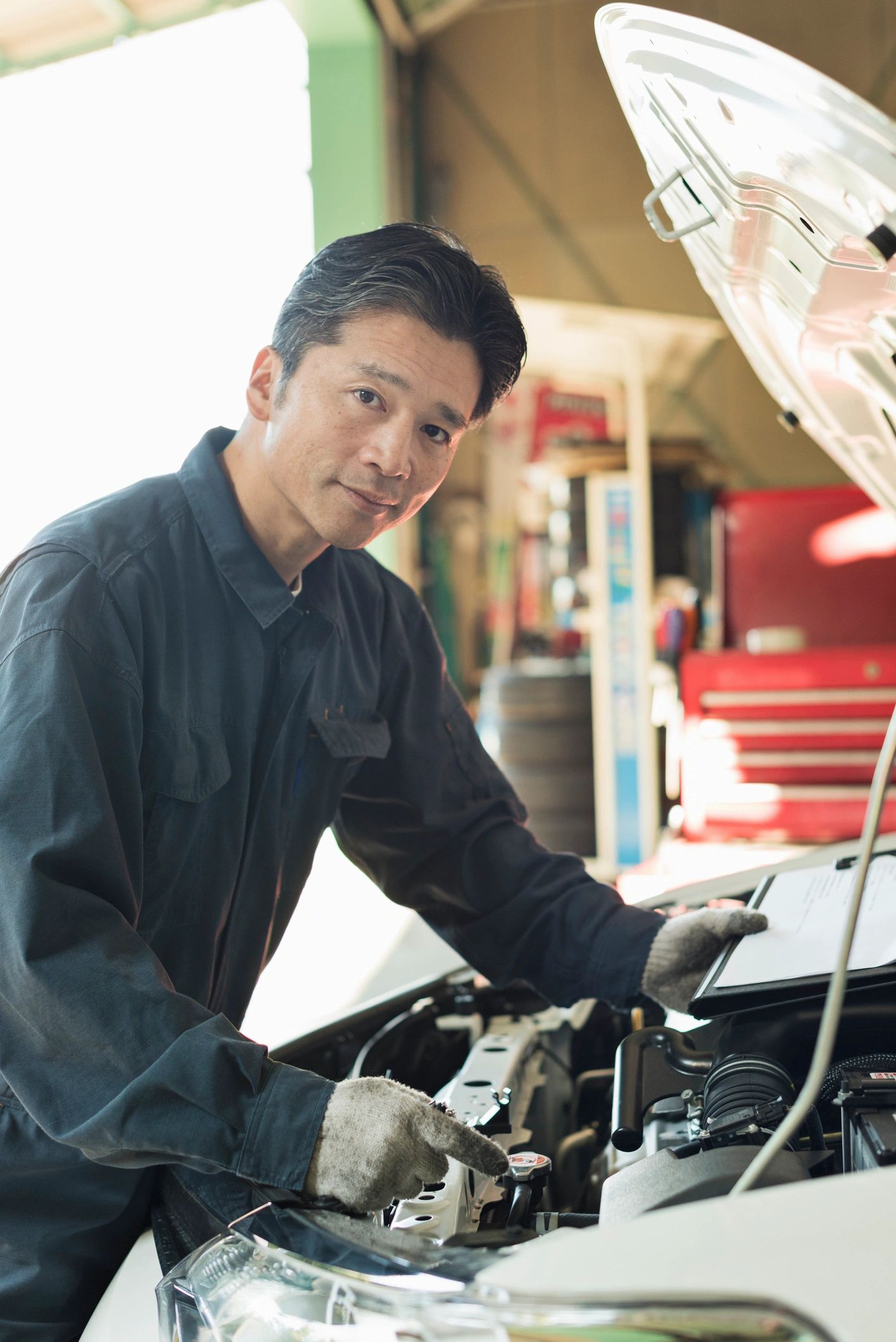 Japanese car in service