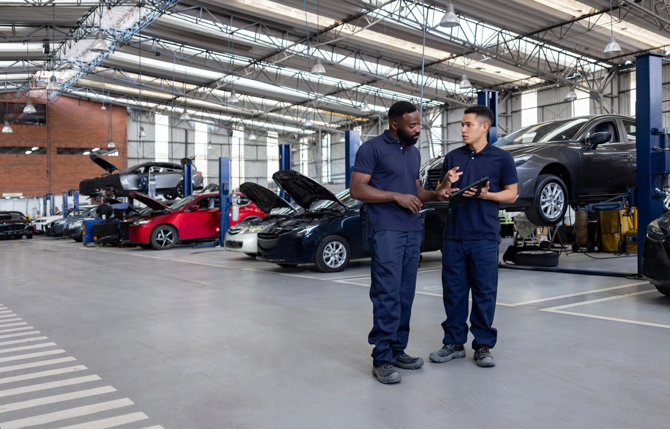 Japanese auto repair shop modern