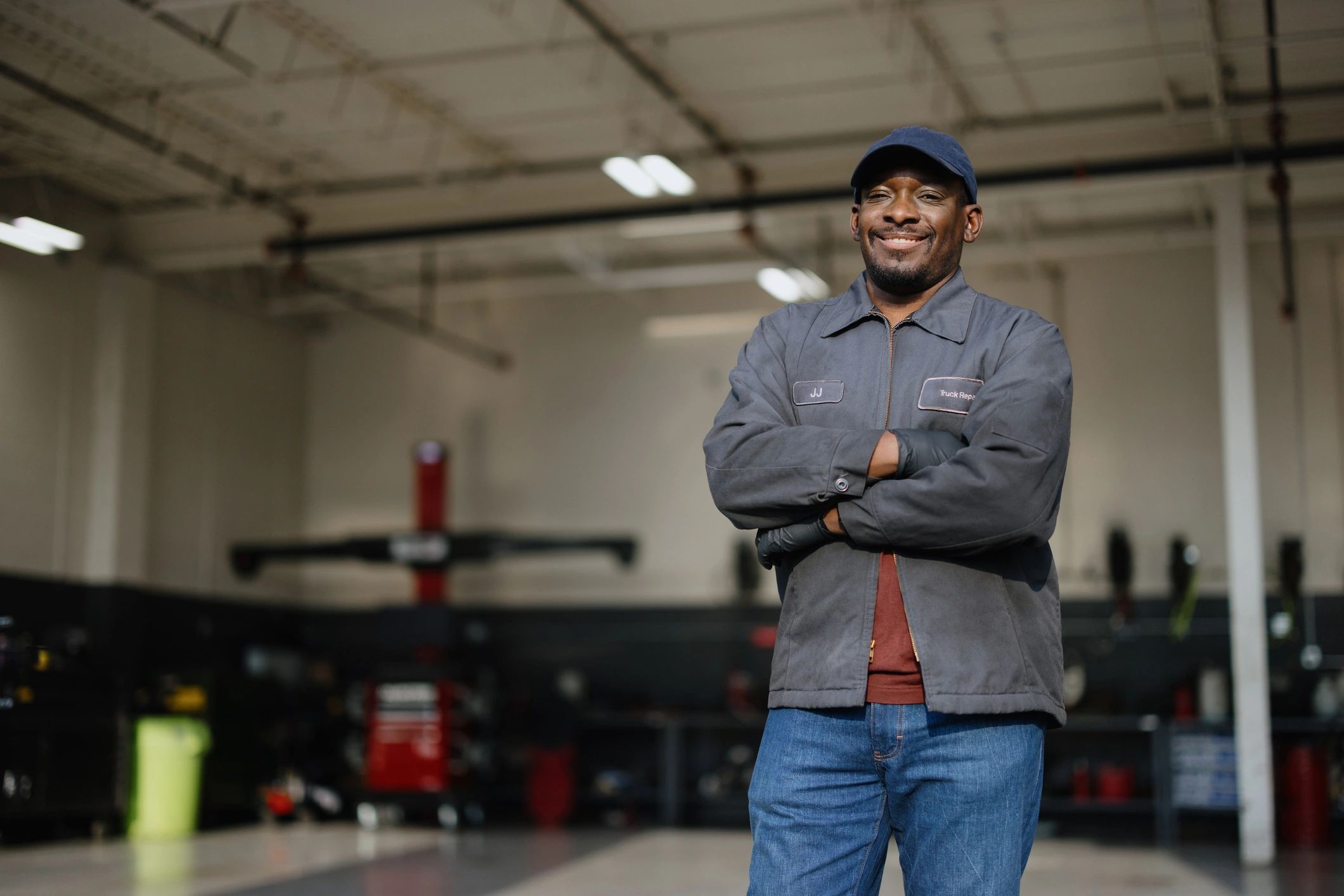 auto repair mechanic portrait